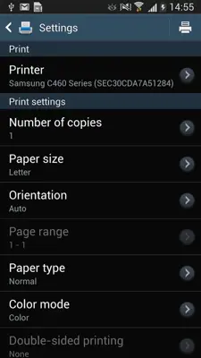 Samsung Print Service Plugin android App screenshot 4